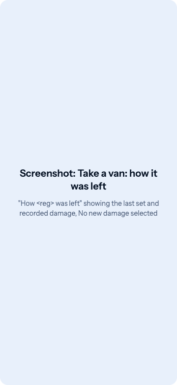 How the van was left, with the last set of photos
